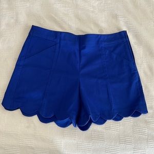 Lily Pulitzer size six Navy blue scalloped shorts, worn a handful of times